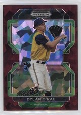 2022 Panini Prizm Draft Picks Burgundy Cracked Ice 10/23 Dylan O'Rae #PDP102 nd3