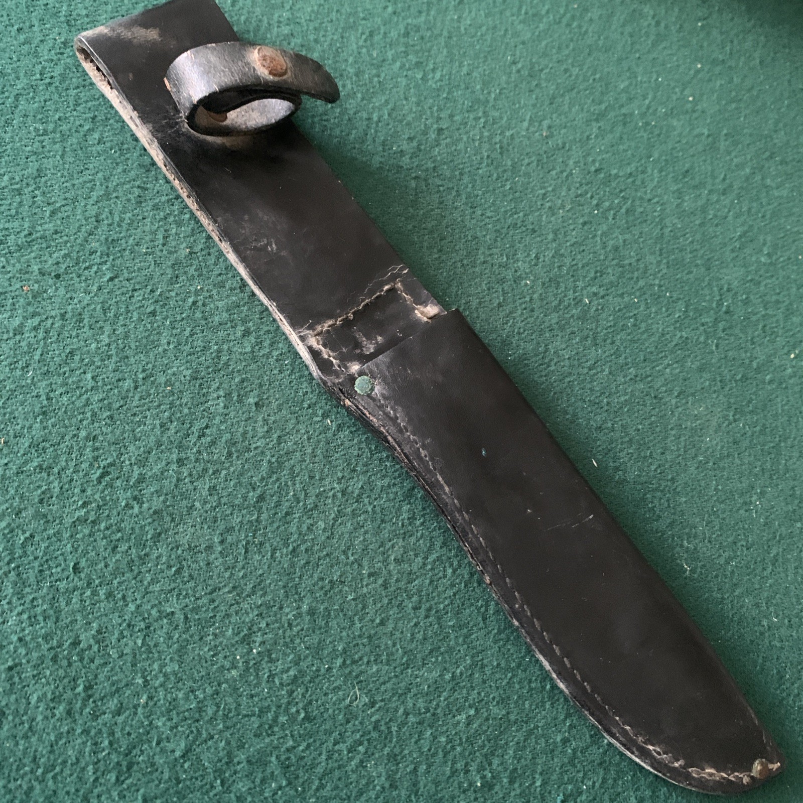 Black Leather Fixed Blade Fillet Knife SHEATH Only