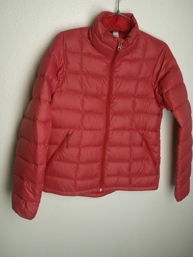 REI Co-op Down Puffer Jacket Women's Size M Terracotta Red 650 FP down fill zip