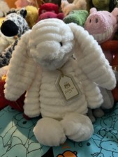 NWT Bashful Luxe Bunny Nimbus Rabbit Plush Gold Tag 12"