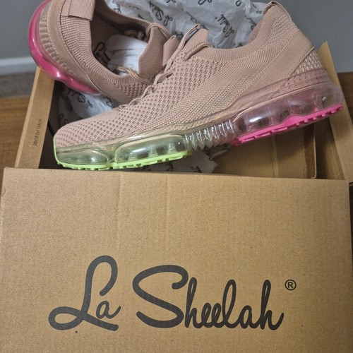 La Sheelah Sneakers Chelsea Bling Air Bubbles Multi Color  -30 Multi W 6.5 Nice!