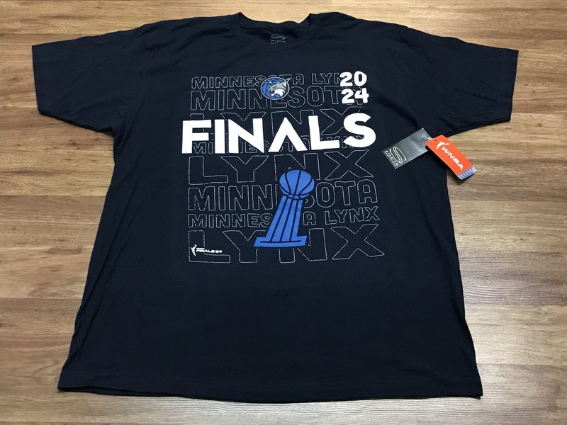 MENS XL - NEW Stadium Essentials WNBA Minnesota Lynx 2024 Finals T-Shirt