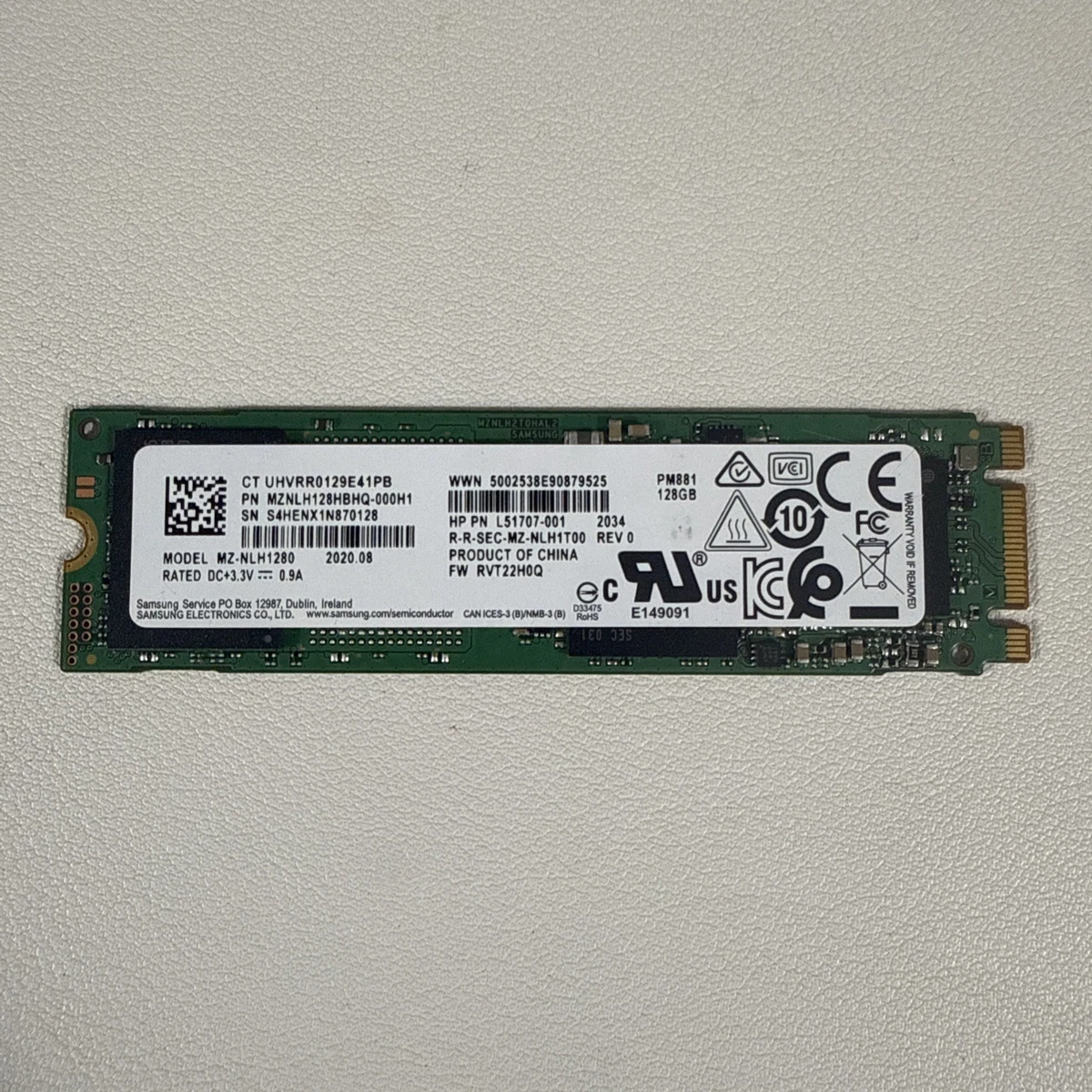 ➁-WA554-SAMSUNG SATA M.2 128GB SSD 4点 Samsung M.2 Interface 128 GB Solid State Drives for sale - eBay