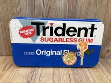 Trident Sugarless Gum Vintage Tin