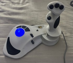 Sega Dreamcast Madcatz Panther DC Flight Stick Trackball Controller TESTED