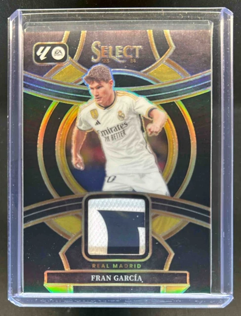 2023-24 Panini Select La Liga Fran Garcia Jersey Black #1/1 Real Madrid