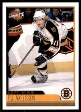 2003-04 Pacific Complete P.J. Axelsson Boston Bruins #379