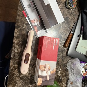 Tymo Cordless Mini Flat Iron For Short Hair/ .65 Inch Curling Iron Straightener 