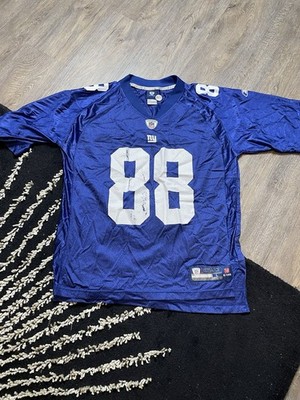 Hakeem Nicks Jersey Men Large Blue New York Giants Reebok On Field NFL Vector