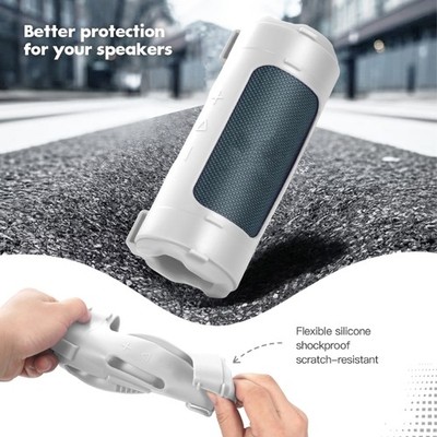 Travel Silicone Carrying Case Portable Bluetooth-compatible Speaker Pouch