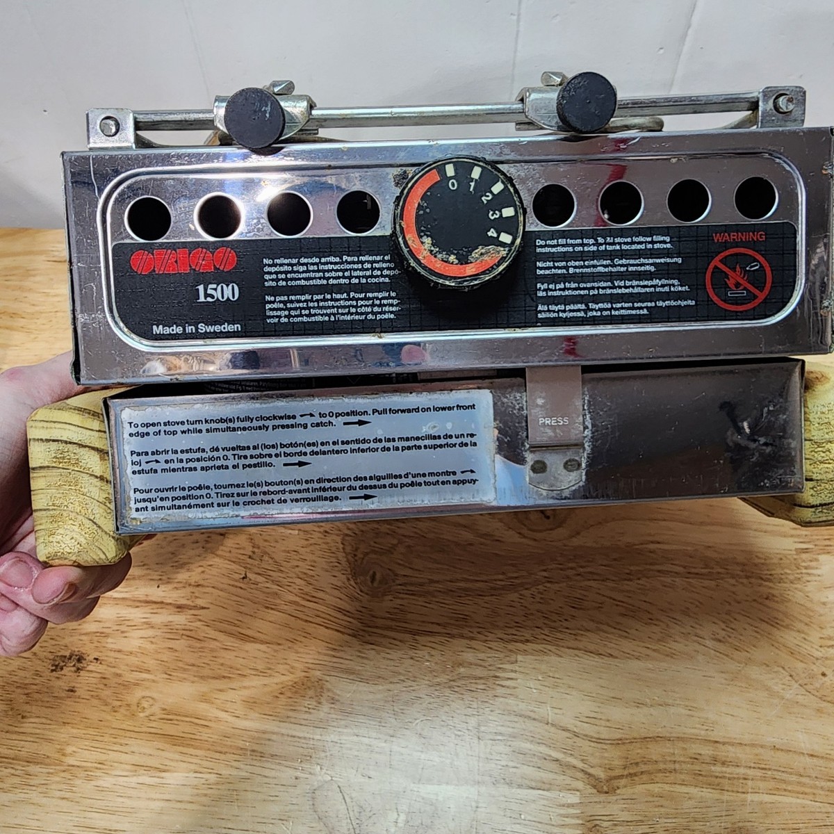 ORIGO（Made in Sweden）アルコールバーナー式コンロ ※激レア Origo 1500 Single Burner Alcohol Stove Made In Sweden With