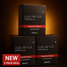🔥 3-Pack Deal 🔥 Armaf Club De Nuit Intense Man Extrait de Parfum 2.37 oz 70ml
