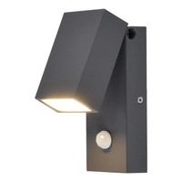 Tope Seto LED AußEnwandlampe 5W IP65 Anthrazit Alu 3000K Mit Bewegungsmelder