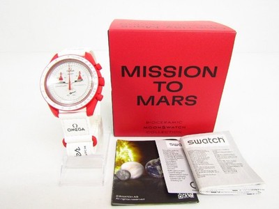 OMEGA × Swatch Speedmaster MISSION To MARS Quartz Watch SO33R100 SB5528