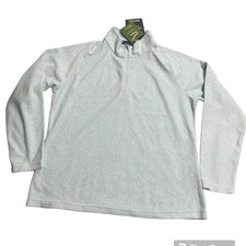 NWT Regatta Great Outdoors Womens XL Pimlo Half Zip Fleece Sweatshirt Ice Blue