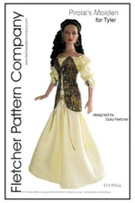 Pirate Maiden Doll Clothes Sewing Pattern for Tyler Fletcher Tonner