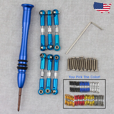 Metal Adjustable Pull Tie Rods for WLtoys - A949 A959B A969 A979 K929 (A949-03)