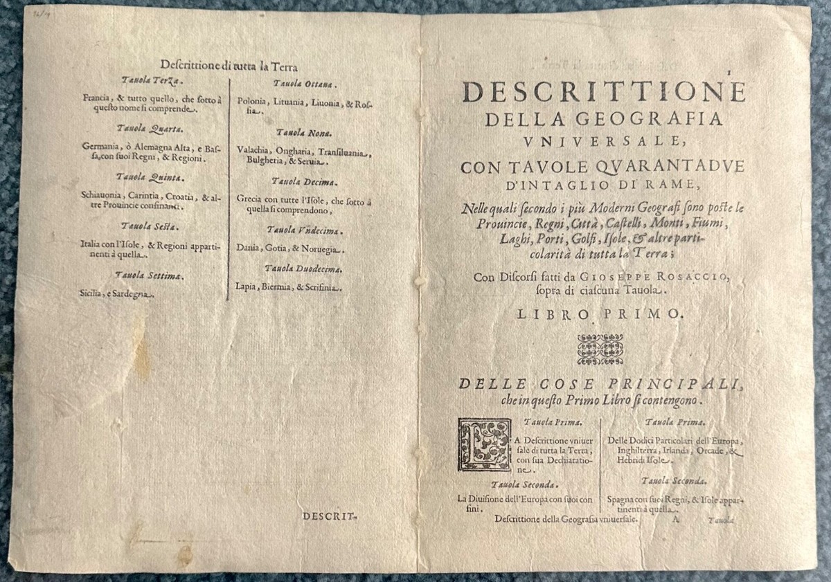 Ancienne Carte Du Monde "Orbis Terra" Encadrée - Reproduction Compendiosa - Format 48x64cm