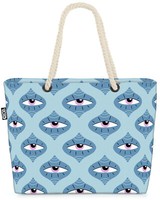Drittes Auge Vorhersehung Beach Bag Esoterik Symbole Horoskop Sternzeichen Zuku