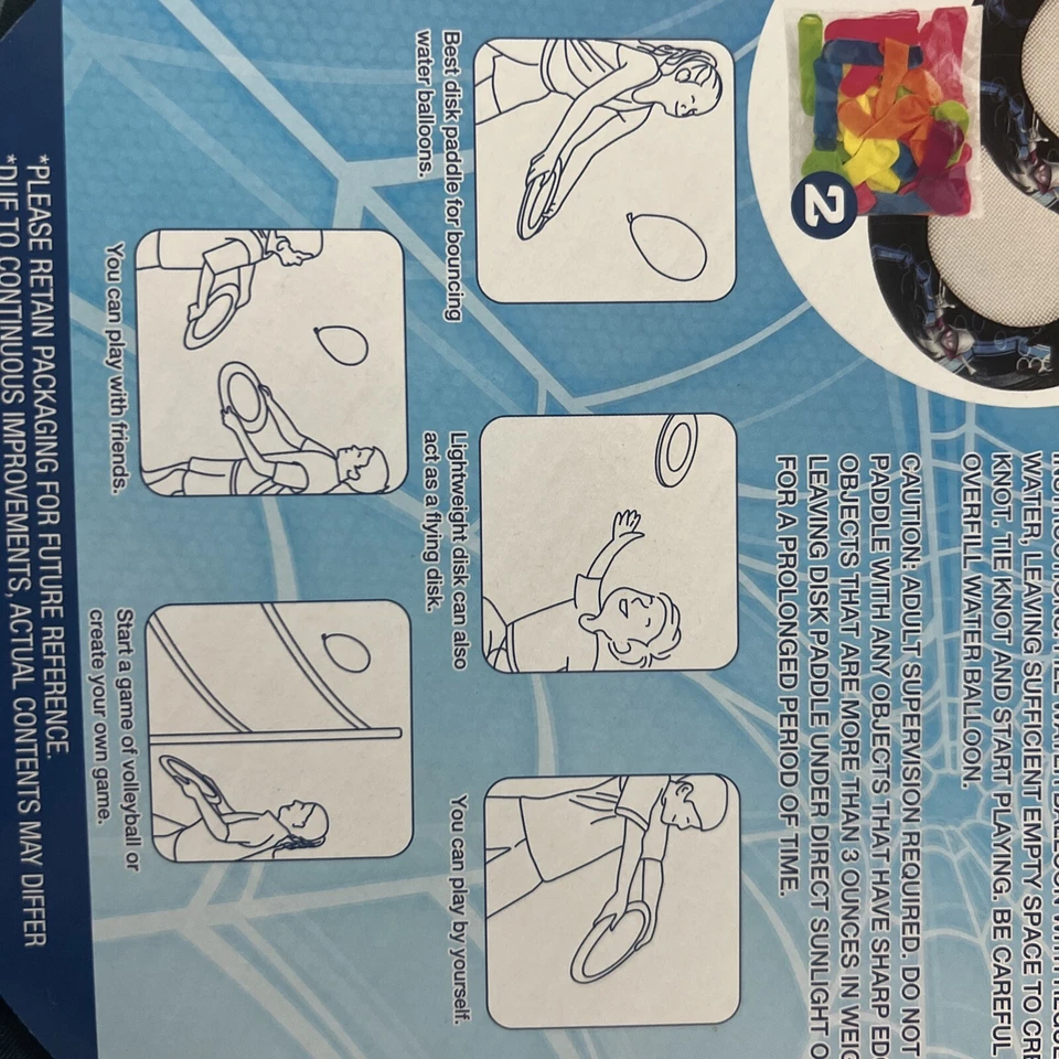 Nuevo Marvel Spider-Man Globo de Agua Disco Paleta - 2 Paletas y 50 Globos Foto 4 de 4