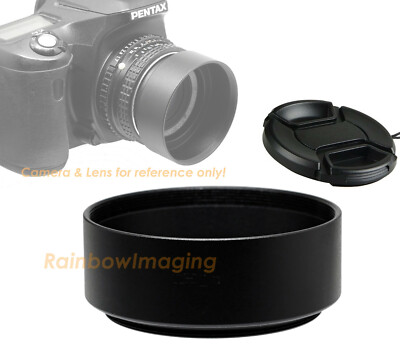 55mm Metal Screw-in Lens Hood Shade for Nikon Standard Lense with Front Cap 