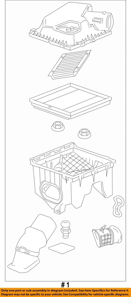Conjunto de filtro de aire usado se adapta a: Cadillac Srx 2015 grado A Foto 4 de 4
