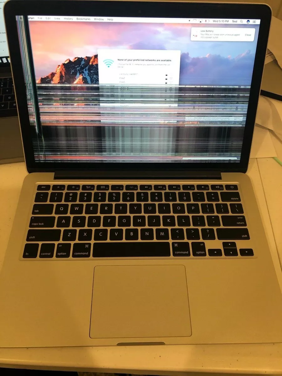 BROKEN SCREEN Apple MacBook Pro Retina 13