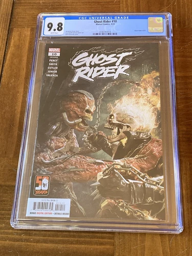 Ghost Rider 10 CGC 9.8 White Pages (Iconic Barends Cover)