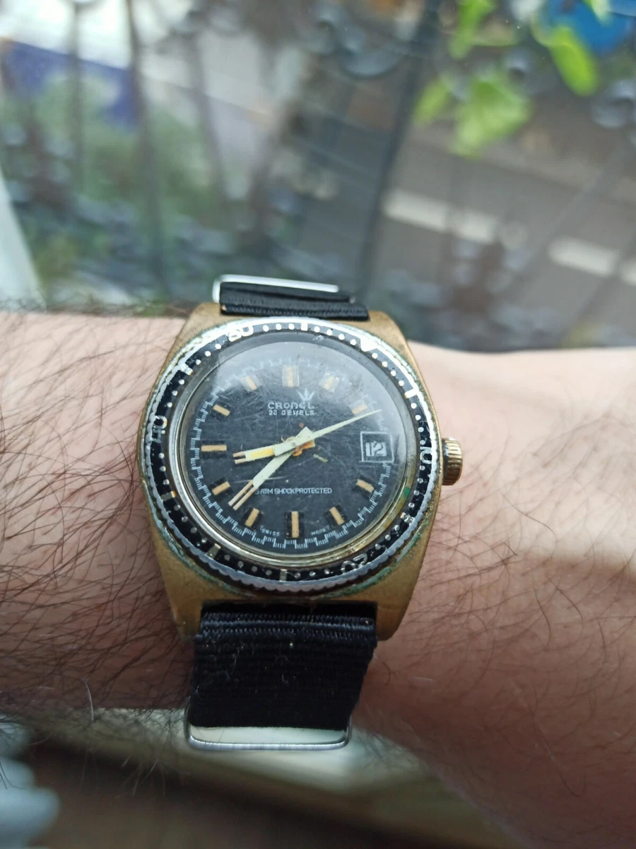 Cronel Mechanical Skin Diver Watch Works