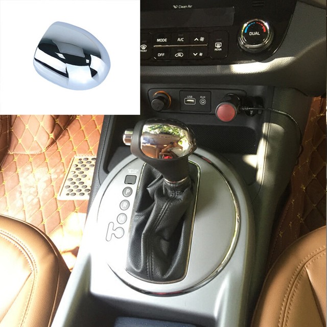 For Kia Sportage 20112016 ABS chrome car interior Gear shift knob