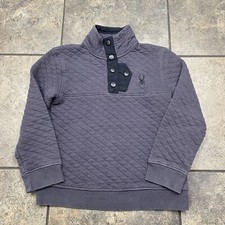 Boy  s/Kid  s Spyder Snap Button Pullover Sweatshirt Size Small