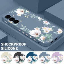 Floral Phone Case For Samsung Galaxy S25 FE S24 Ultra S23 S22 A16 A56 Soft Cover