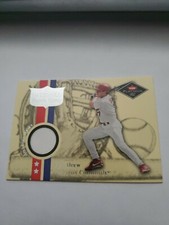 2001 Fleer Platinum National Patch Time JD Drew (Platinum RC) Baseball Card