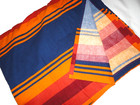 PENDLETON GRAND CANYON FLANNEL BLUE RED STRIPE (1) KING/CALIFORNIA FLAT SHEET