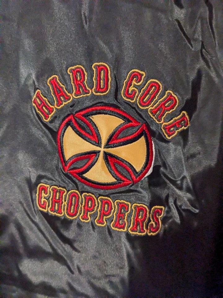 Chaqueta De Colección Años 90 Hardcore Choppers Moto Steve and Barry Negra XX-Grande Foto 4 de 4