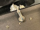 Vintage "SILVERY MAPLE" silver tone Leaf Clip On Earrings 1.5" statement — photo 4