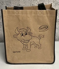 BUDDI THE BULL Coated Reusable Shopping Bag BUDDING MEATS NEW
