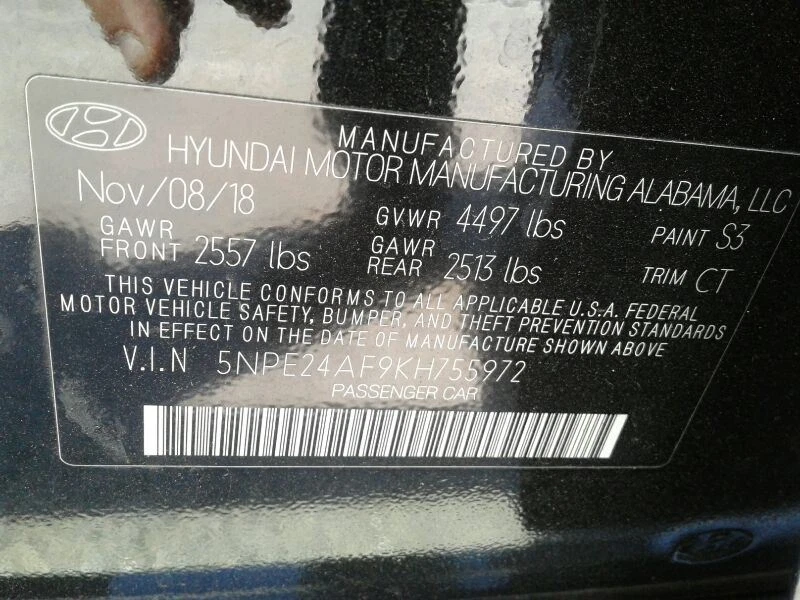 SONATA 2019 Rocker Panel Moulding 104197 Foto 4 de 4