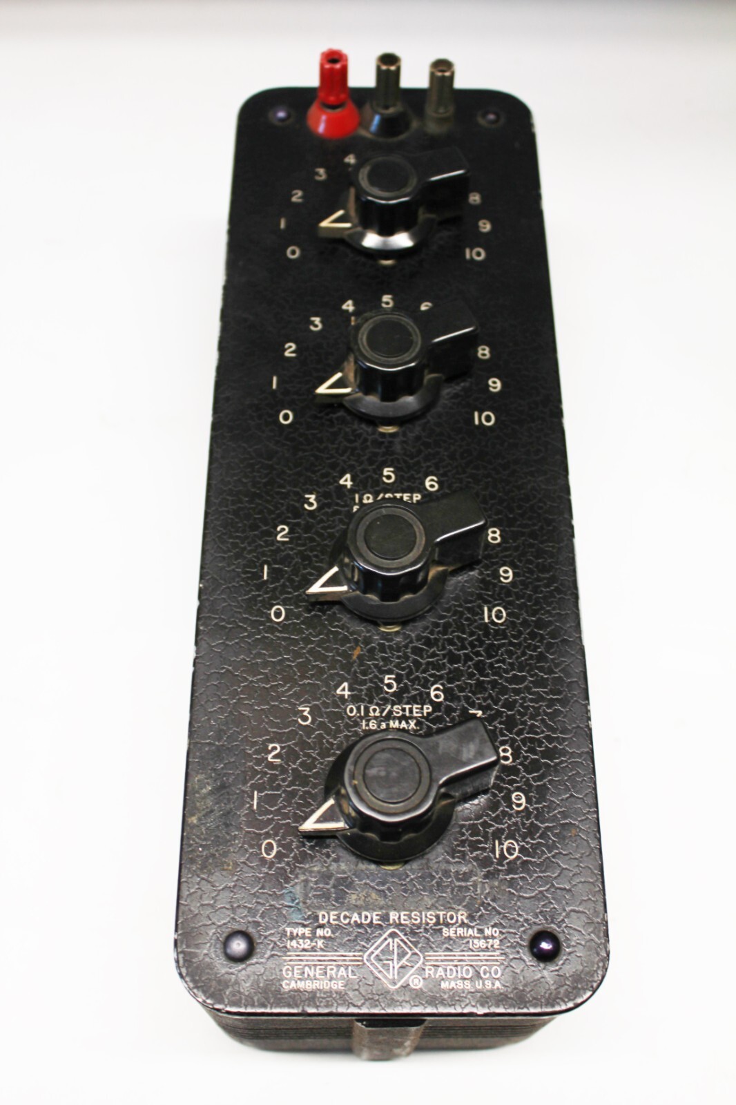 GENERAL RADIO DECADE RESISTOR 1432-K RESISTANCE (4838) --- Moving Sale ---