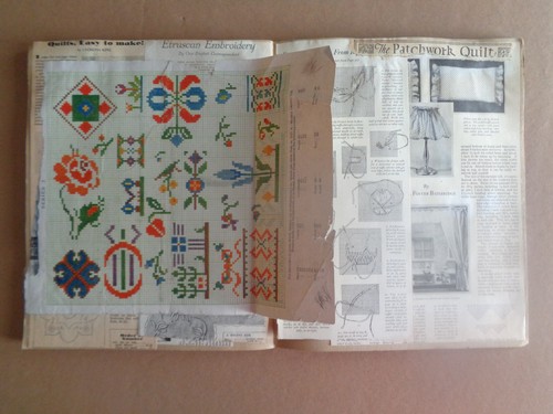 Vintage 1930's SCRAPBOOK FANCY WORK Crochet Quilt Embroidery NEWSPAPER CLIPPINGS - Picture 3 of 14