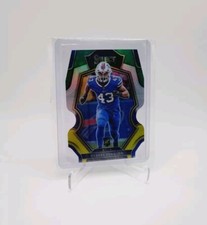 TERREL BERNARD 2022 Select Premier Level Green Yellow Prizm D/C Rookie BUFFALO 