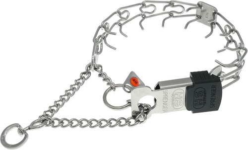 Premium Stainless Steel Dog Collar with Quick Release ClicLock Buckle - 16in - Picture 3 of 11