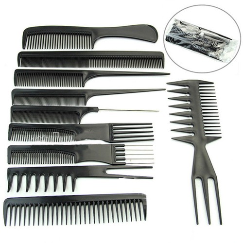 ¡Nuevo! Juego de 10 peines de peluquería profesional peluquería cepillo de plástico - Imagen 3 de 5