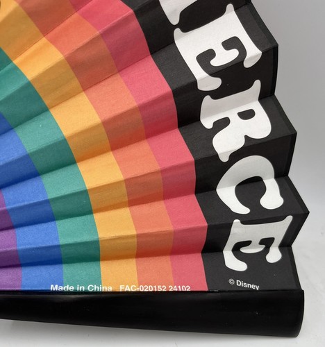 🌈Disney Pride Fabulously Fierce Úrsula Study Fan Rainbow 22” Mickey - Picture 2 of 8