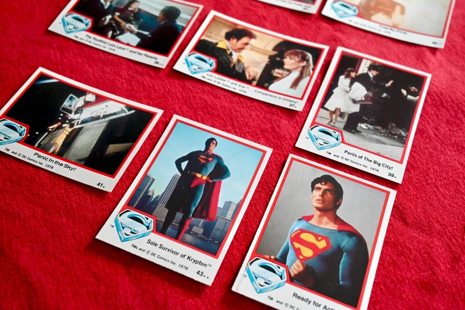 Job Lot Bundle 12 x Topps SUPERMAN Gum Cards #24, 43, 49 - White 1st Series 1978 - Image 2 of 4