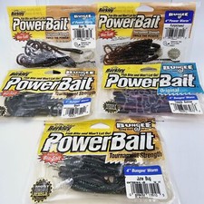 Discontinued Berkley PowerBait 4" Bungee Power Worm 12 Count Pack You Pick Color