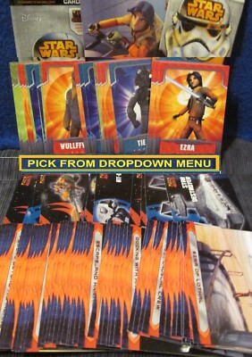 2015 TOPPS Star Wars REBELS BASE Trading Cards Disney You Pick 1 (NOT FOILs)
