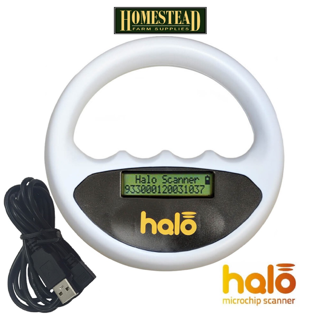 HALO MICROCHIP SCANNER READER WHITE AWARD WINNING CHIP SCANNER