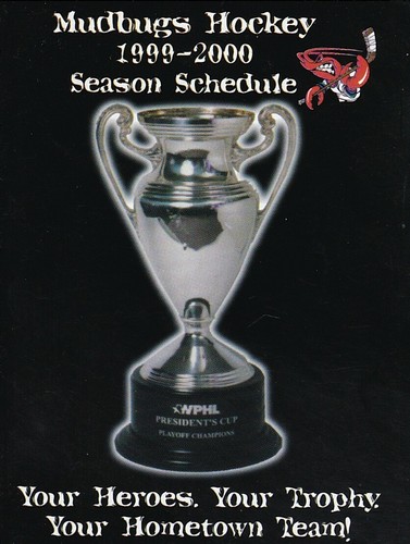 1999 2000 WPHL Hockey Shreveport Mudbugs Pocket Schedule Sked EBay