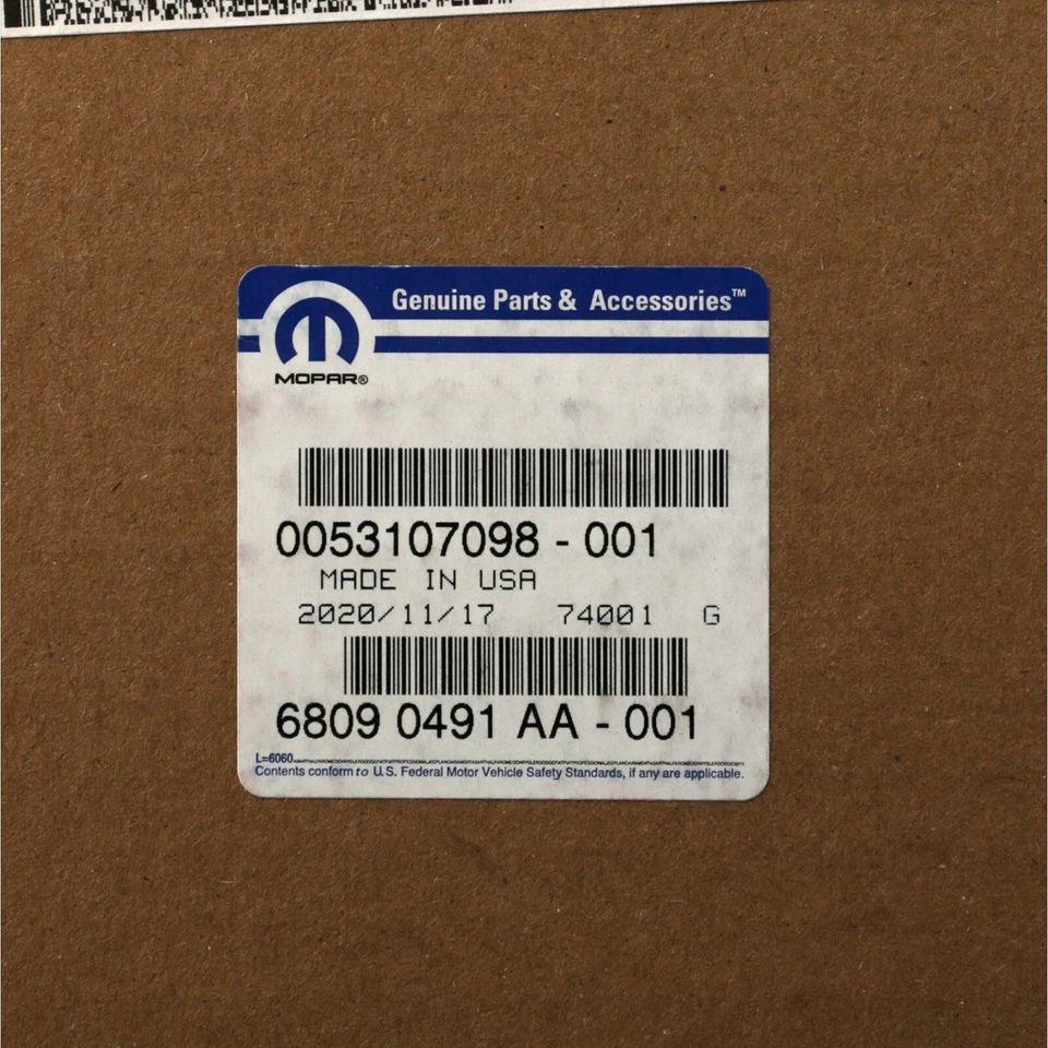 Jeep Cherokee 2014-2018 capó silenciador almohadilla aislante fabricante original nuevo Mopar 68090491AA Foto 4 de 4